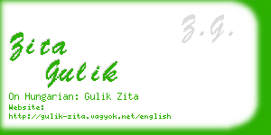 zita gulik business card